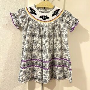 NWOT Lil Cactus halloween smocked dress 🕷️